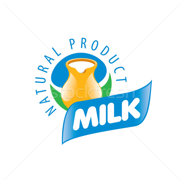 Vektor Milch logo universal Grafik natürlichen Stock foto © butenkow