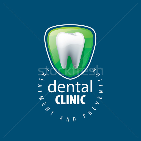 Vetor logotipo odontologia tratamento prevenção proteção Foto stock © butenkow