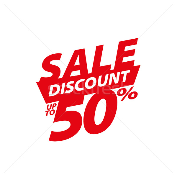 vector sign for discounts Stock photo © butenkow