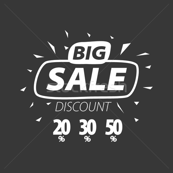 vector sign for discounts Stock photo © butenkow