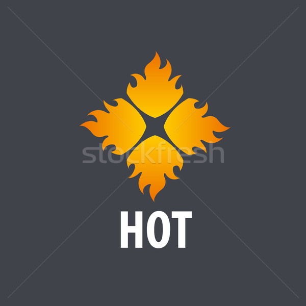 Feu vecteur logo modèle flamme affaires [[stock_photo]] © butenkow