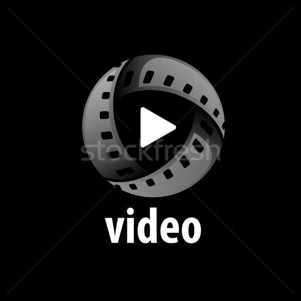 Foto stock: Vetor · logotipo · filme · design · de · logotipo · modelo · filmes