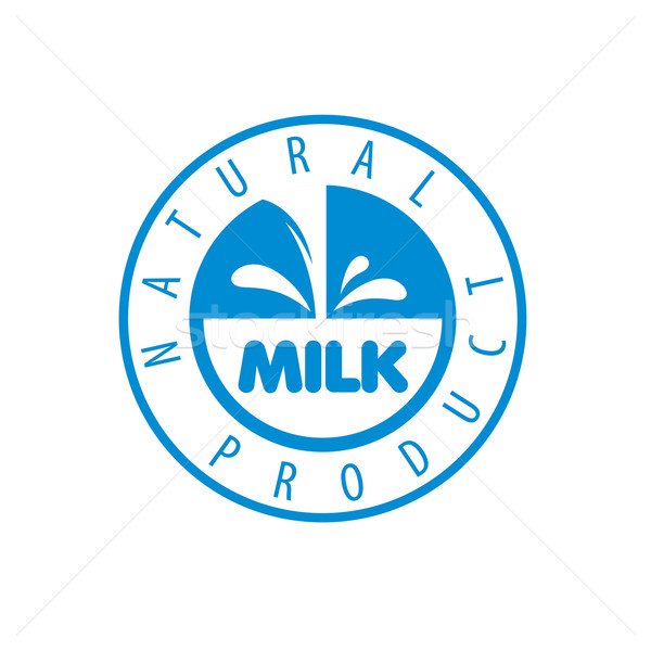 Vettore latte logo universale grafica naturale Foto d'archivio © butenkow