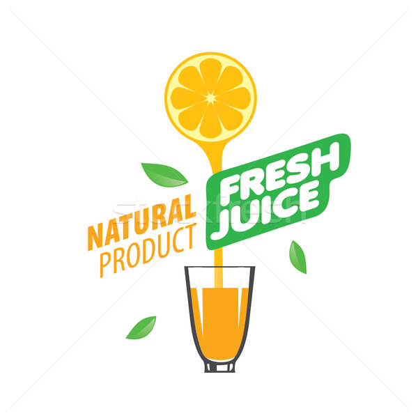 Foto d'archivio: Logo · fresche · succo · vettore · icona · naturale