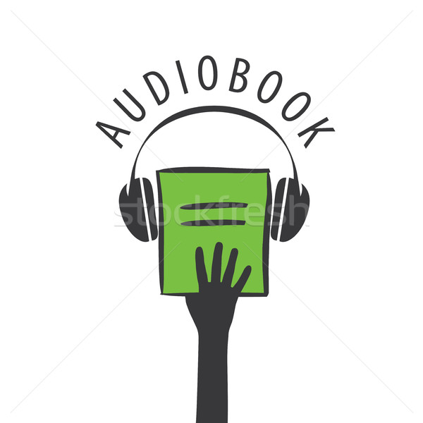 Audiobook. Vector logo template Stock photo © butenkow