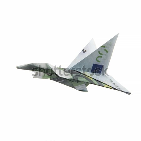 оригами самолет белый бизнеса бумаги Сток-фото © butenkow