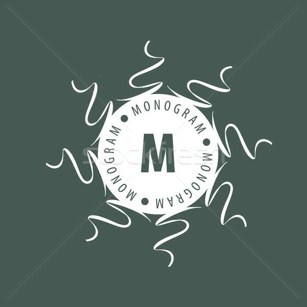 Monogramme vecteur cadre logo modèle modèle [[stock_photo]] © butenkow