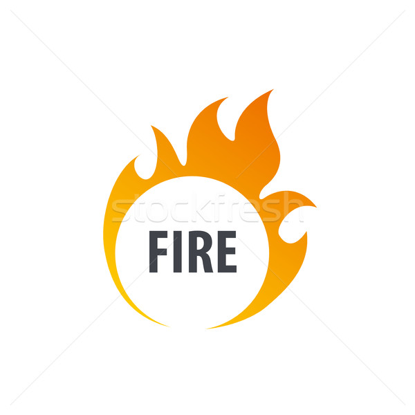 Yangın vektör logo şablon alev iş Stok fotoğraf © butenkow