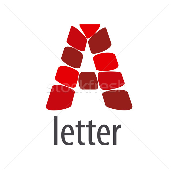 Vector Logo A letter from abstract modules Stock photo © butenkow