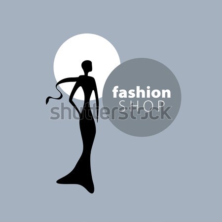 вектора логотип девочек моде иллюстрация девушки Сток-фото © butenkow