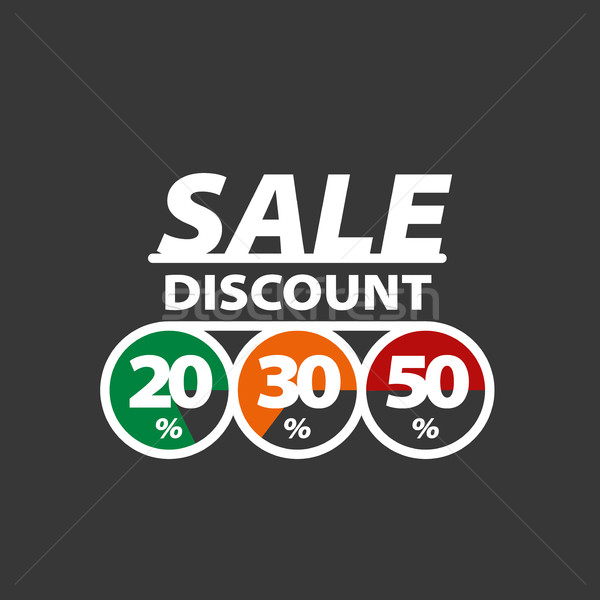 vector sign for discounts Stock photo © butenkow