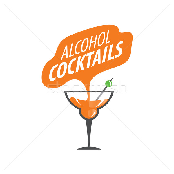 Cocktails logo vecteur icônes boissons fête [[stock_photo]] © butenkow