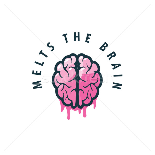 Vector brain logo Stock photo © butenkow