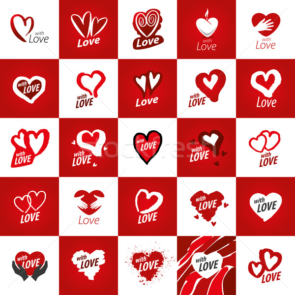 vector logo heart Stock photo © butenkow