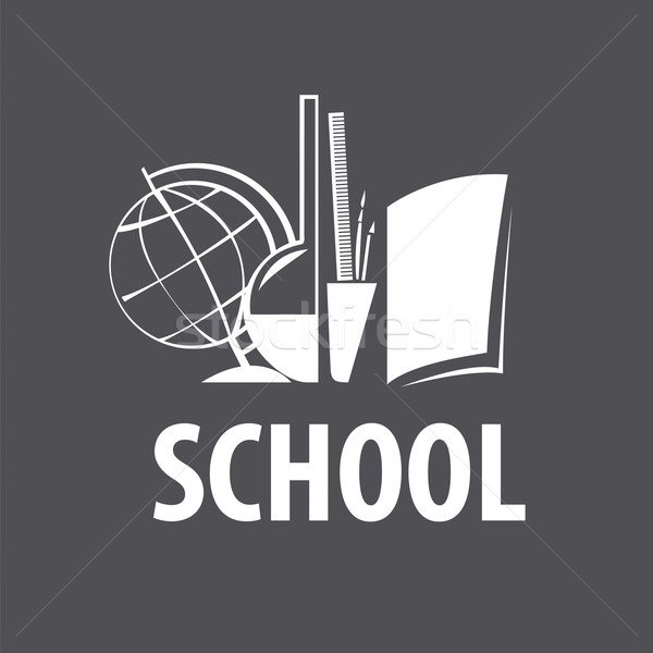 vector logo accessories for studies in school Stock photo © butenkow