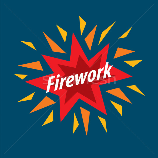 Abstract colorful vector logo for fireworks Stock photo © butenkow