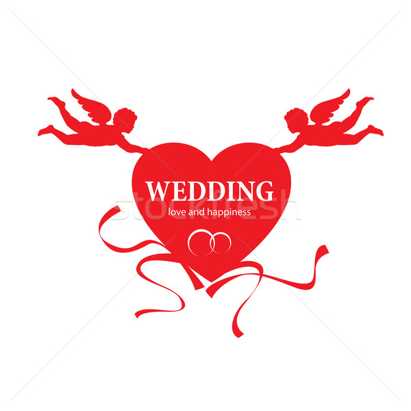Vector logo bruiloft abstract sjabloon illustratie Stockfoto © butenkow
