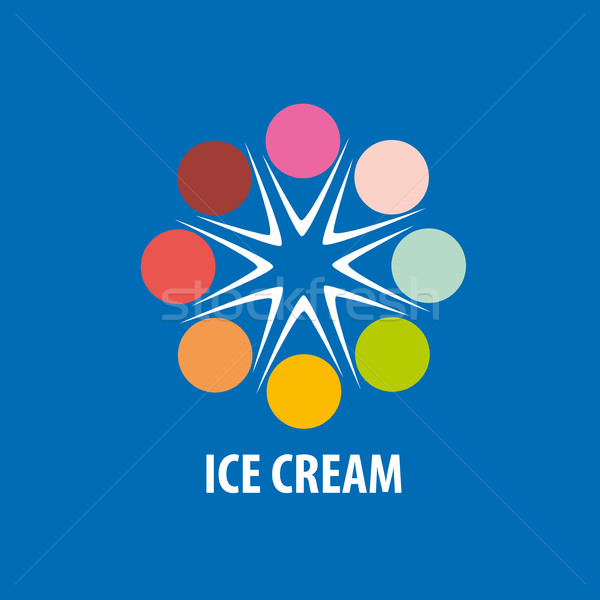 Stock photo: logo ice cream