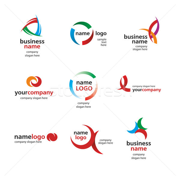 logo of colored circles Stock photo © butenkow