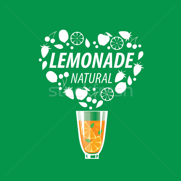Logo limonata vettore icona bevande abstract Foto d'archivio © butenkow