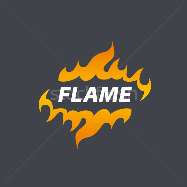 Feu vecteur logo modèle flamme affaires [[stock_photo]] © butenkow