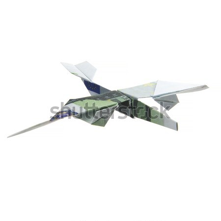 origami airplane from banknotes Stock photo © butenkow