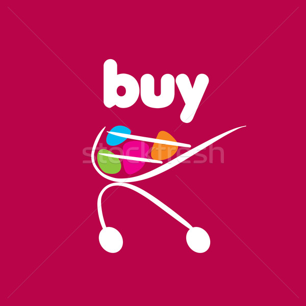 Vector cumpărături logo-ul sablon concepte idei Imagine de stoc © butenkow