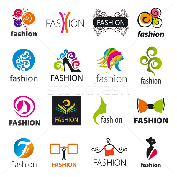 biggest collection of vector logos fashion Stock photo © butenkow