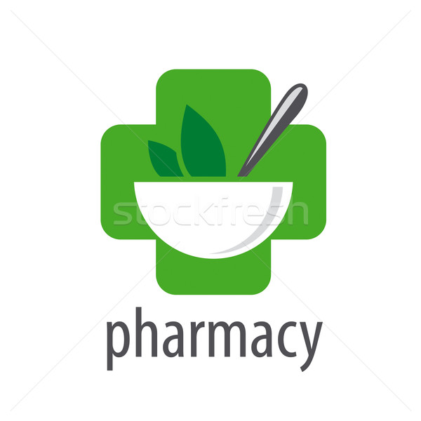 vector logo for pharmacies on a white background Stock photo © butenkow