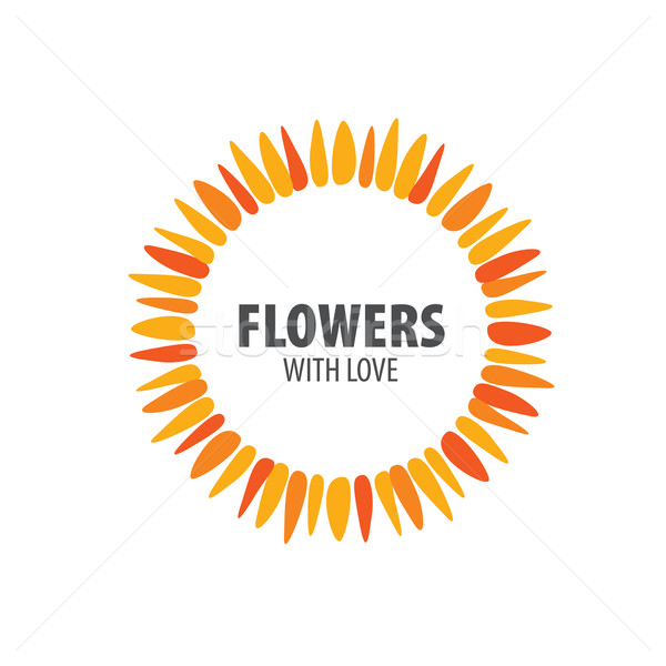 Foto stock: Flor · do · vetor · logotipo · abstrato · floral · projeto · planta