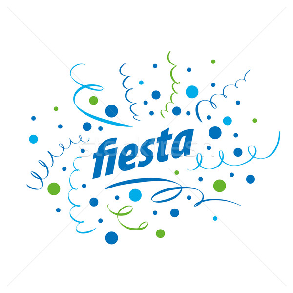 Vacaciones vector logo resumen diseño de logotipo fiesta Foto stock © butenkow