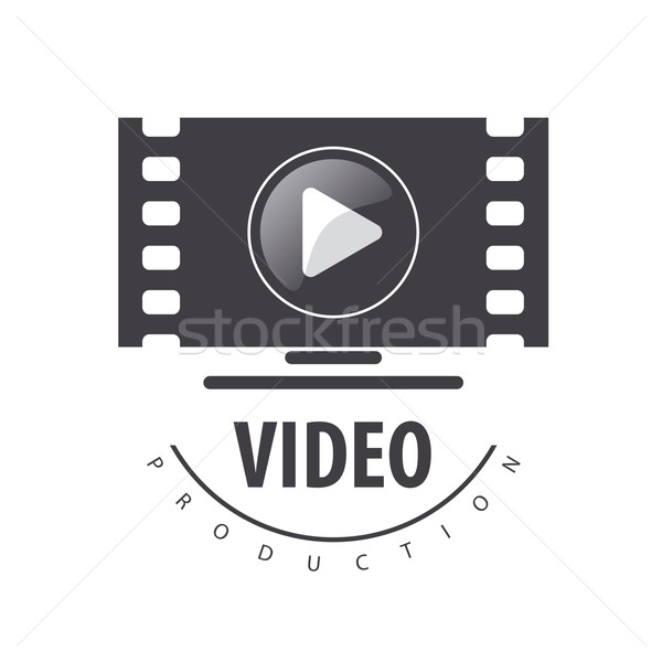 Stockfoto: Vector · logo · video · monitor · abstract