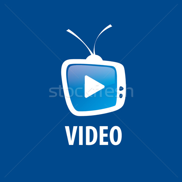 Stock photo: vector logo tv
