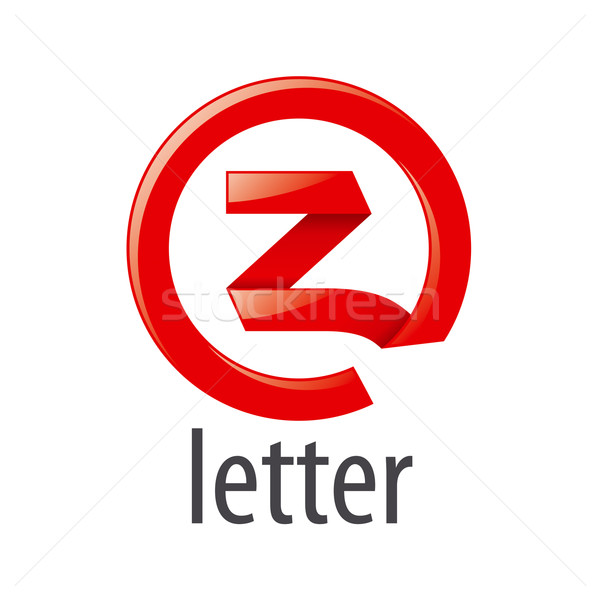 Piros vektor logo z betű absztrakt terv Stock fotó © butenkow