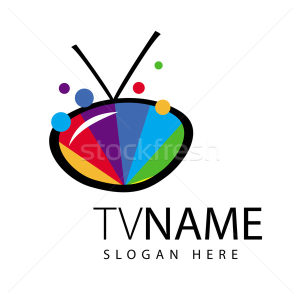 Vetor logotipo tela cor alcance assinar Foto stock © butenkow