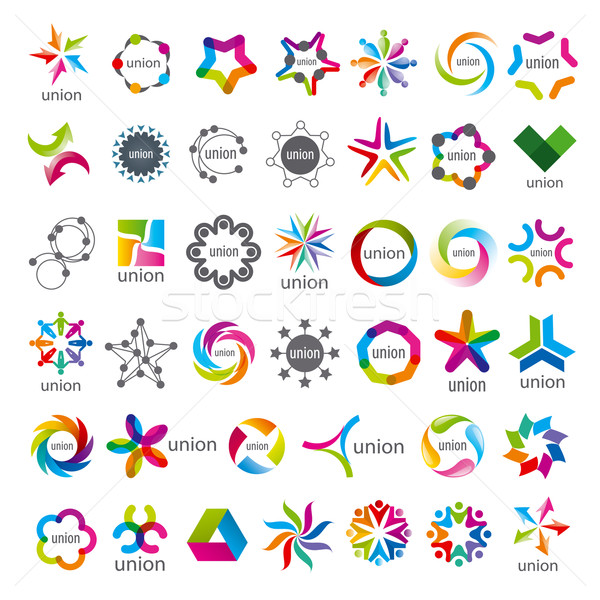 biggest collection of vector logos Union  Stock photo © butenkow