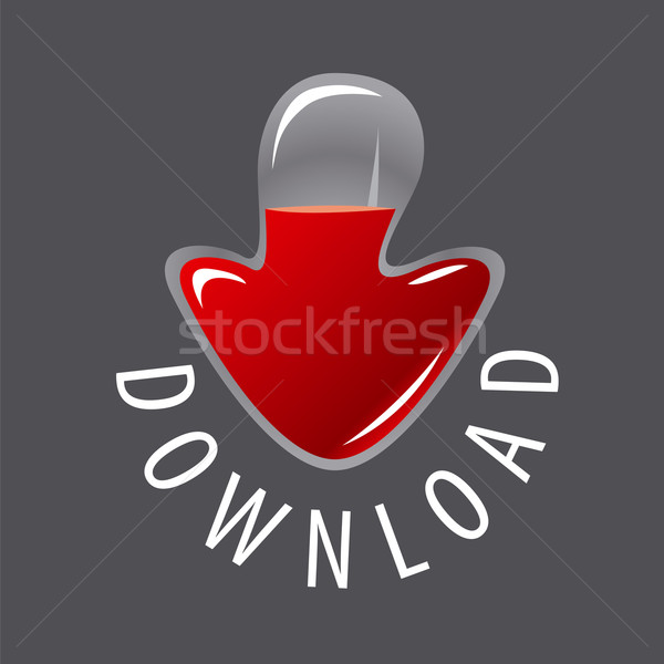 vector logo vessel as arrows with fluid loading Stock photo © butenkow