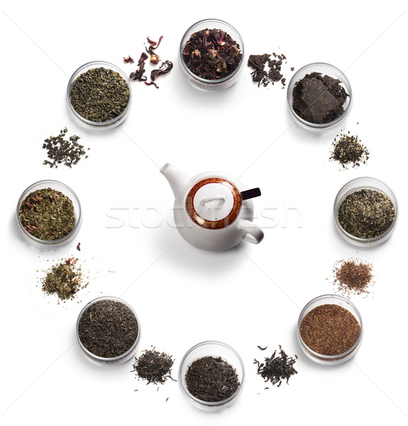 tea accessories on a white background Stock photo © butenkow