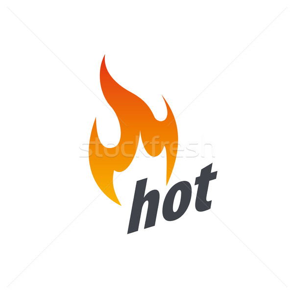 Feu vecteur logo modèle flamme affaires [[stock_photo]] © butenkow