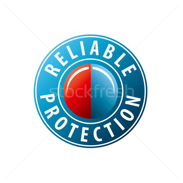 vector logo button to invoke protection Stock photo © butenkow