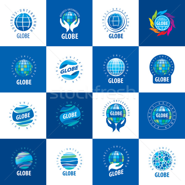 Aarde logo sjabloon wereldbol teken vector Stockfoto © butenkow