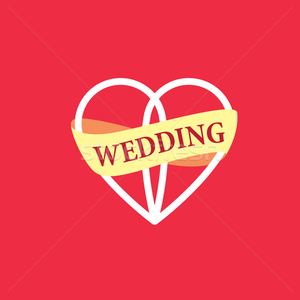 Vettore logo wedding abstract modello illustrazione Foto d'archivio © butenkow