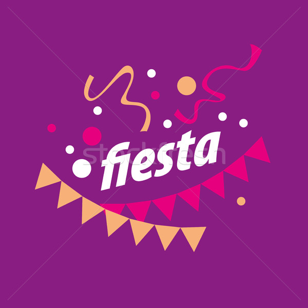 Vacaciones vector logo resumen diseño de logotipo fiesta Foto stock © butenkow