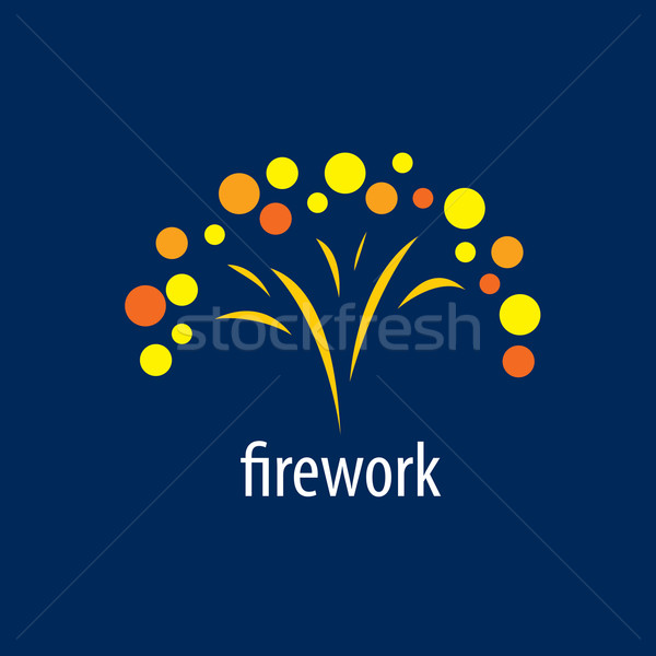 vector logo for fireworks Stock photo © butenkow