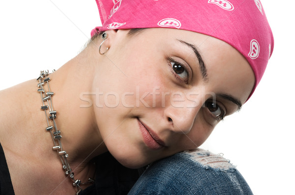乳癌 遺族 美しい バンダナ ヶ月 健康 ストックフォト © BVDC