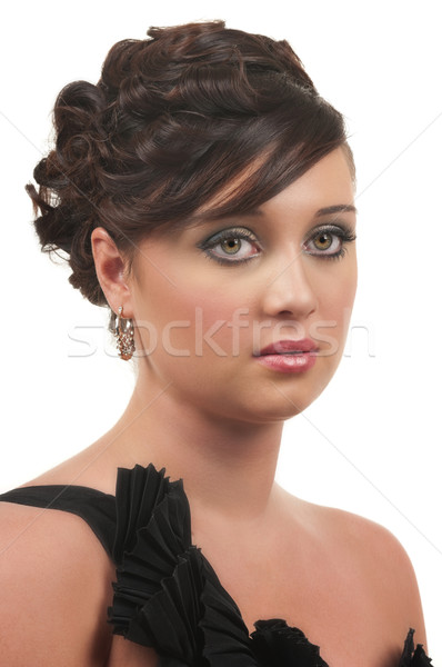 Cabelo compensar casamento cara adolescente make-up Foto stock © BVDC