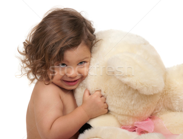 Abrazo nino tener amor juguete Foto stock © BVDC