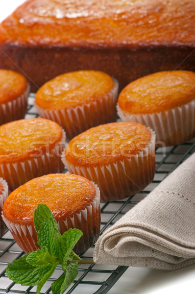 Stock photo: Cupcakes and Lemon Loaf
