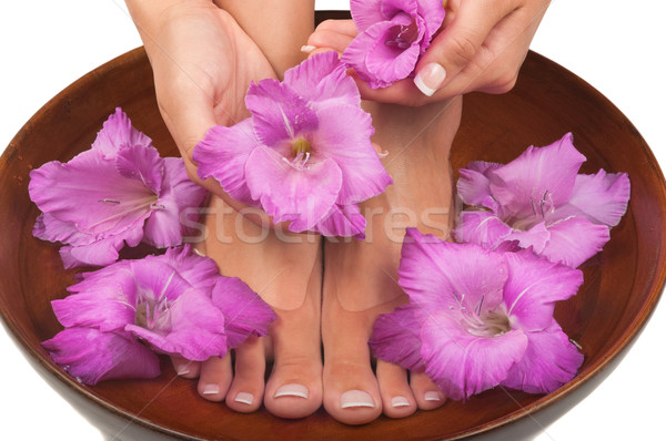Pedicure manicure spa piękna kwiaty kwiat Zdjęcia stock © BVDC