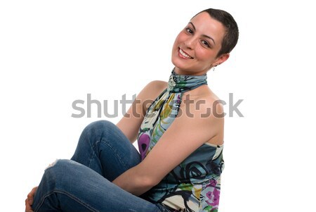Cáncer de mama sobreviviente hermosa meses moda pelo Foto stock © BVDC